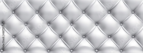 Seamless diamond tufted chesterfield sofa normal map background texture. Soft puffy quilted couch cushions, headboard upholstery pattern