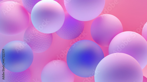 Abstract gradient spheres for background