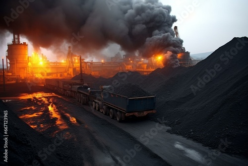 abundance of coal at port. Generative AI