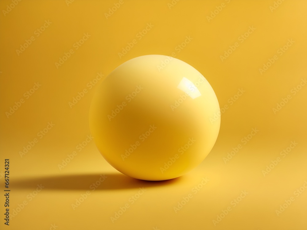 yellow ball on yellow background