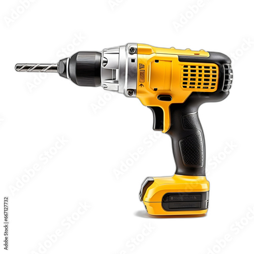 Hammer drill isolated on transparent or white background