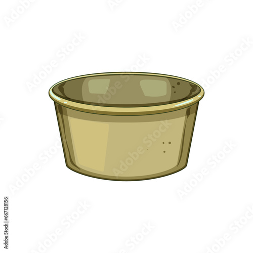 bucket basin plastic cartoon. bowl utensil, equipment handle, single tub bucket basin plastic sign. isolated symbol vector illustration