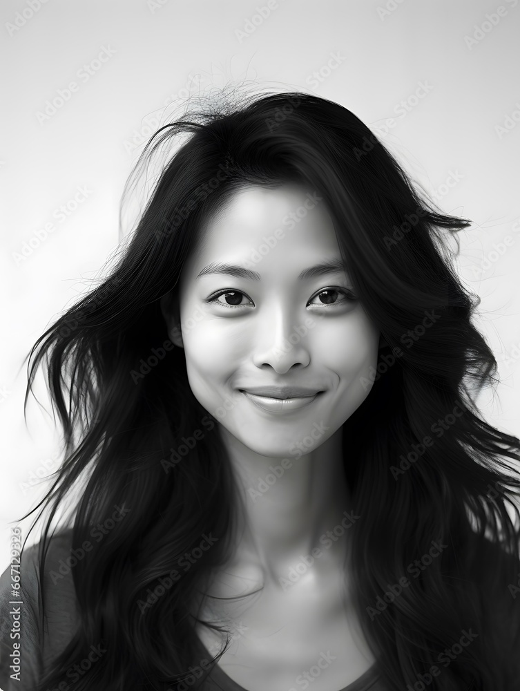 Beautiful young Asian woman portrait, cute girl wallpaper background photo Beautiful young Asian woman portrait, cute girl wallpaper background photo