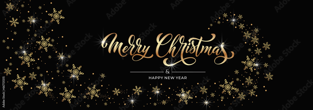Merry Christmas and Happy New Year hand lettering calligraphy. Vector holiday illustration element. Merry Christmas and Happy New Year hand lettering calligraphy. Vector holiday illustration element.