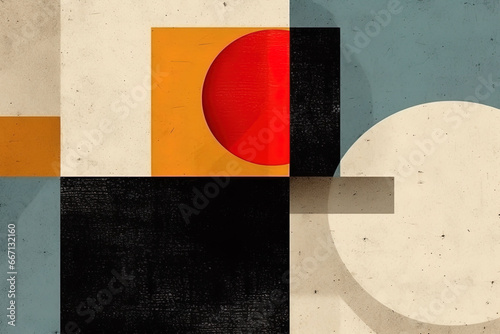 Colorful cubism style illustration design