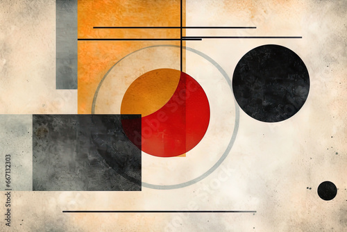 Colorful cubism style illustration design