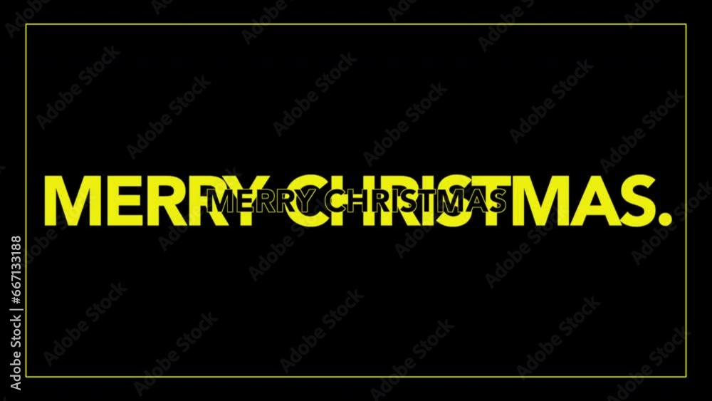 Modern Merry Christmas text in frame on black gradient, motion abstract minimalism, holidays and winter style background Modern Merry Christmas text in frame on black gradient, motion abstract minimalism, holidays and winter style background