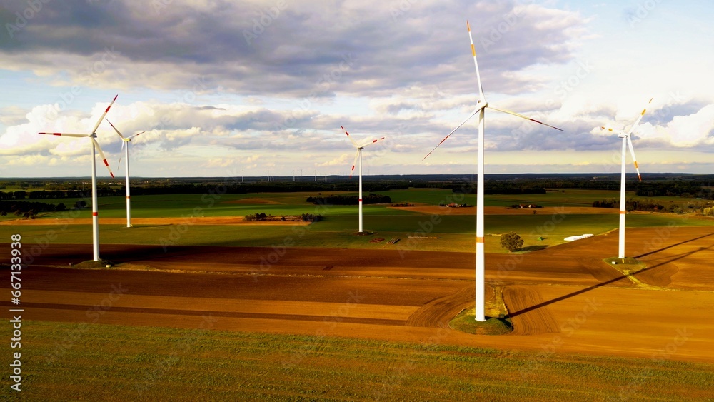 wind turbine farm in rural areas. German territory wind turbine farm in rural areas. German territory