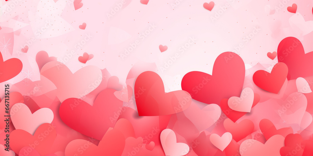 Abstract Valentine's Day background illustration