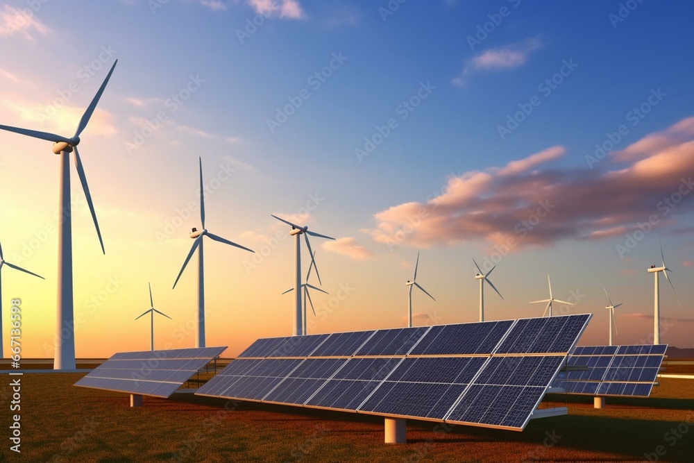 Renewable energy storage with photovoltaics, battery system, and wind ...
