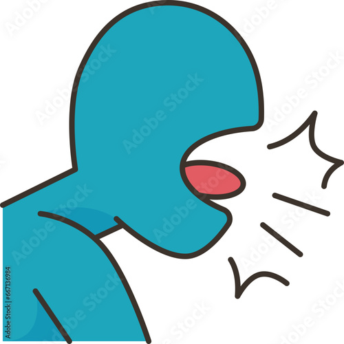 coughing  icon