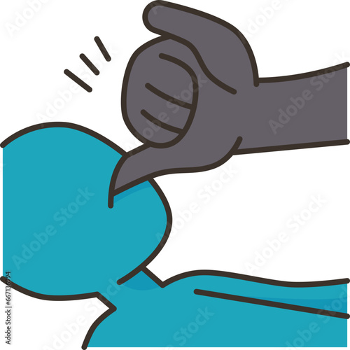 finger sweeping  icon