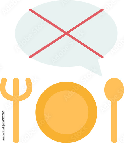 not talk  icon