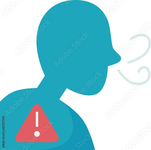 difficulty breathing  icon