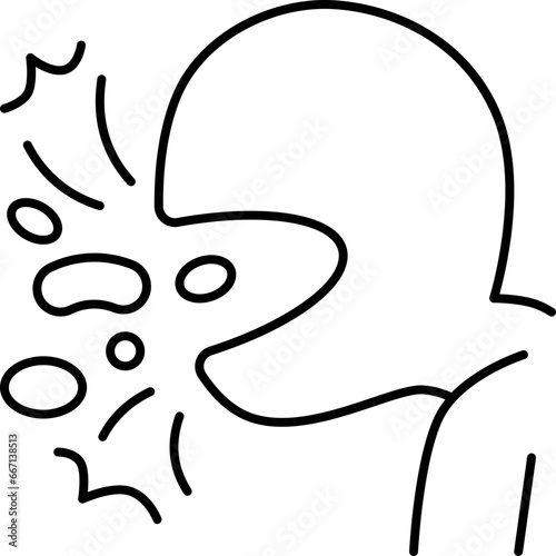 choking food  icon
