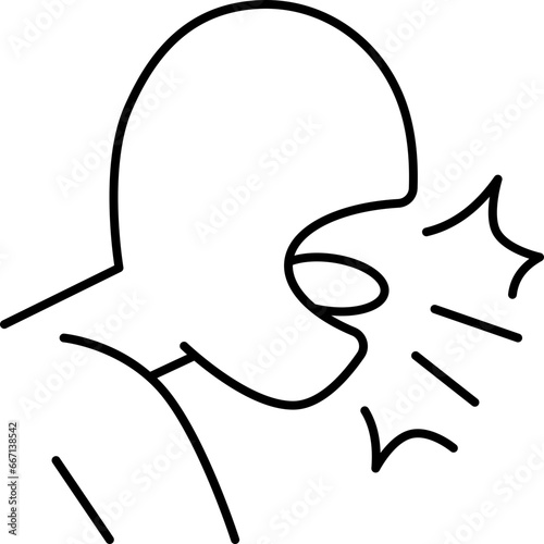 coughing  icon
