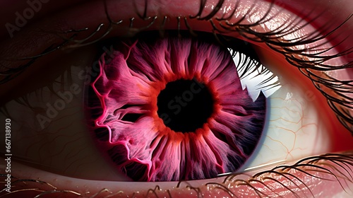 Eye illustration background, pupil and iris design