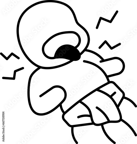 choking baby  icon
