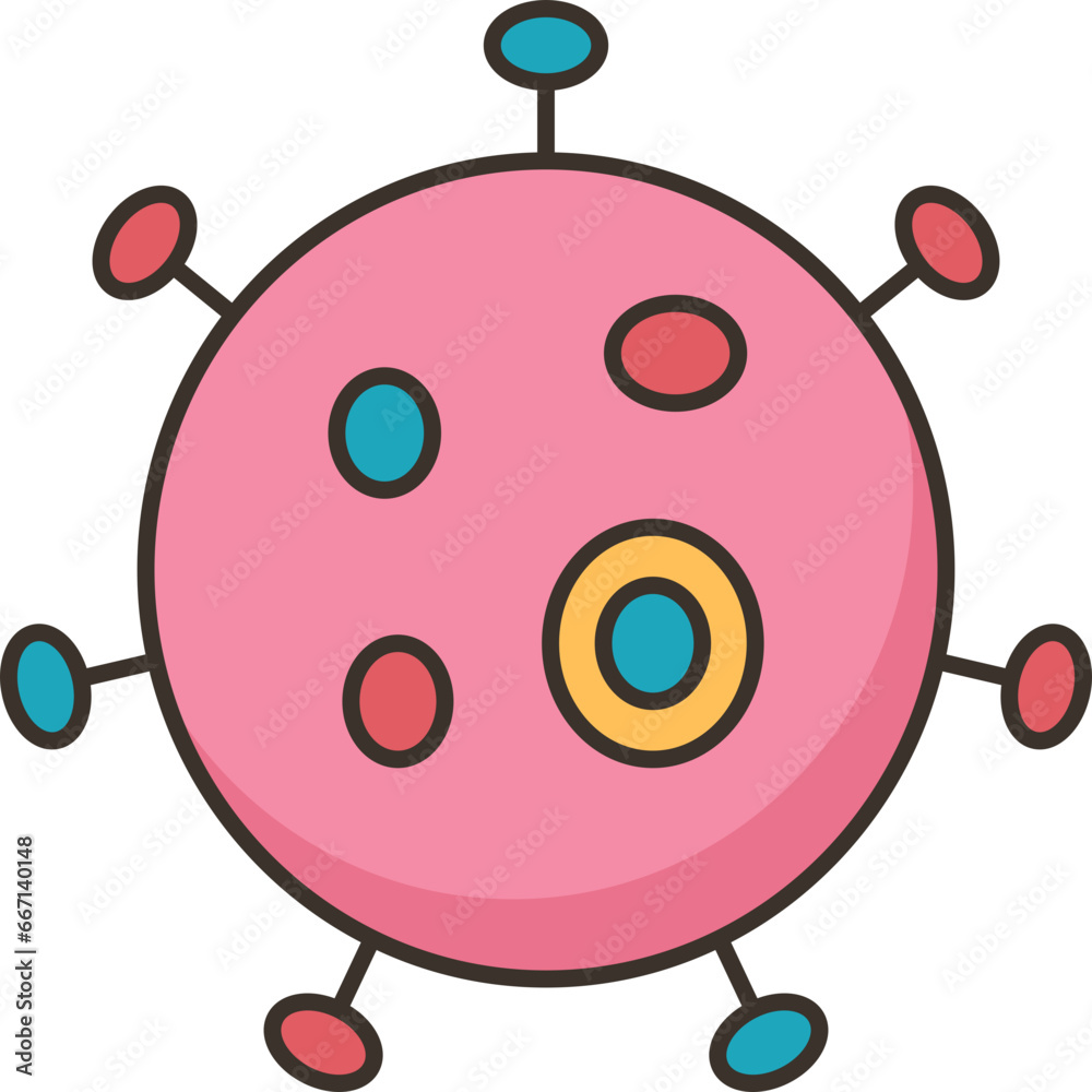 Obraz premium virus icon