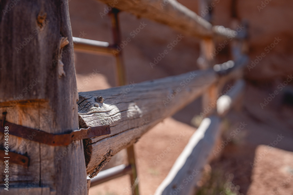 Old wooden fence in Utah Old wooden fence in Utah