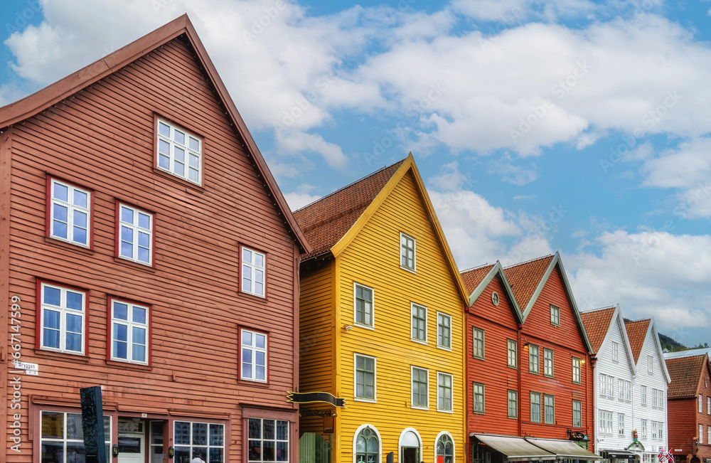 Bryggen facades, Bergen. Norway. Bryggen facades, Bergen. Norway.