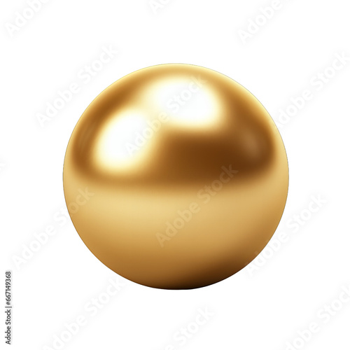 Metallic gold ball clip art
