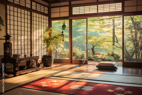 Traditional japanese room photo
