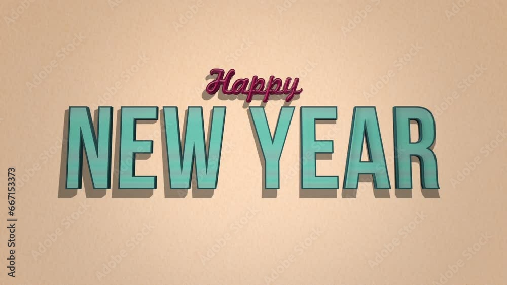 Retro Happy New Year text set on a brown grunge texture. Vintage-themed promotions and business campaigns, motion abstract background exudes seasonal flair and nostalgic charm Retro Happy New Year text set on a brown grunge texture. Vintage-themed promotions and business campaigns, motion abstract background exudes seasonal flair and nostalgic charm