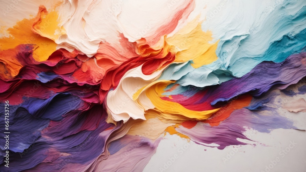 Abstract colorful painting on canvas background Abstract colorful painting on canvas background