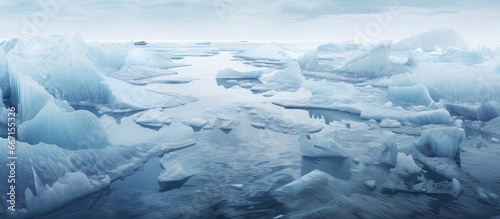 Cycle of ice melting at North pole causes water overheating stormy weather and Arctic ocean destruction