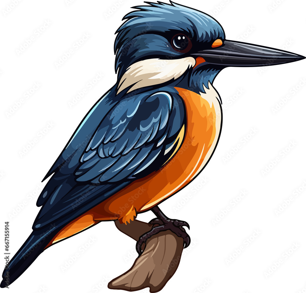 Fototapeta premium Cute kingfisher