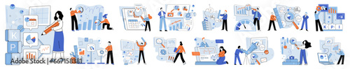 Performance indicator. Vector illustration. Performance indicators provide valuable insights into business performance The index serves as pointer to overall performance levels Performing well in key