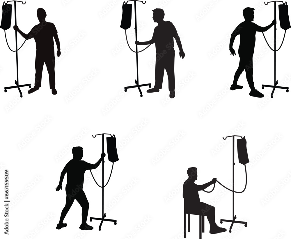 Obraz premium iv stand man silhouette