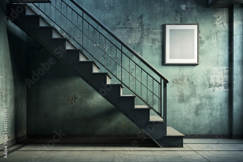 Stairs Mockup Created with Generative AI