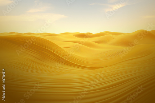 Abstract background, sand dune landscape. Desktop wallpaer. Oval shapes. Generative AI © Jakub