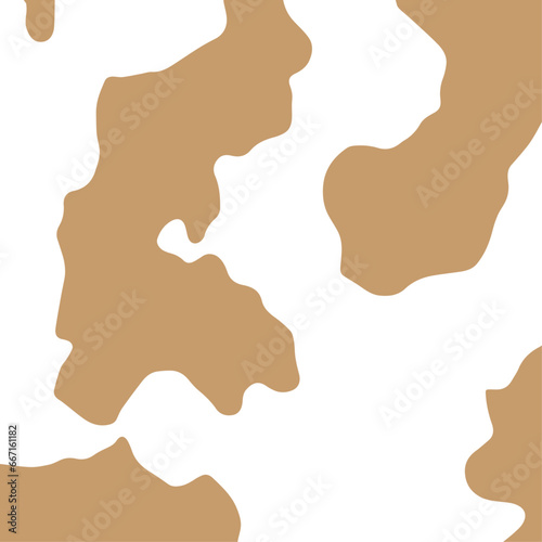 Abstract Cow skin texture. Piebald  skin vector with geographic land shape. 3d world map continent . can be used in leather bag, shoes, back cover and jacket