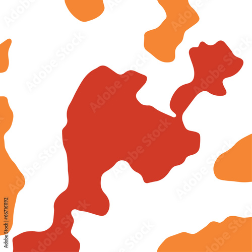 Abstract Cow skin texture. Piebald  skin vector with geographic land shape. 3d world map continent . can be used in leather bag, shoes, back cover and jacket