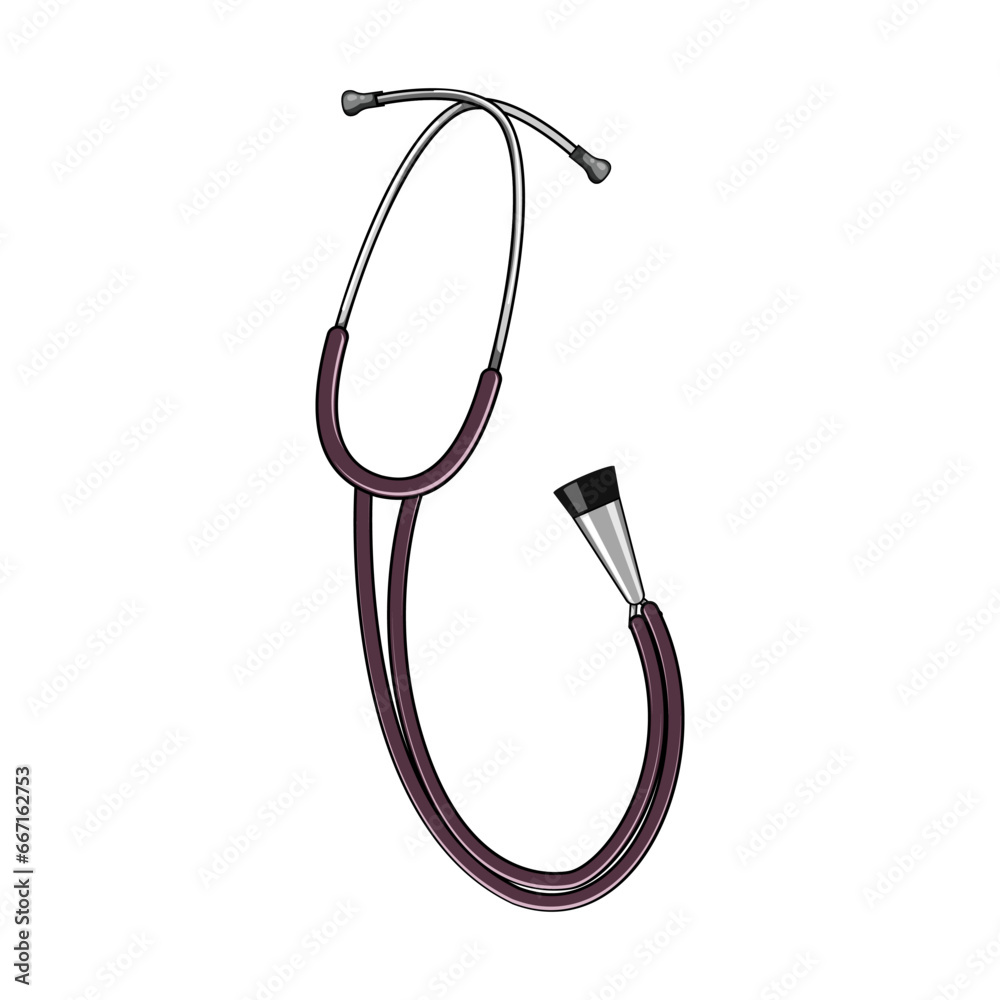 hospital stethoscope cartoon. stethoscope medicine, health care