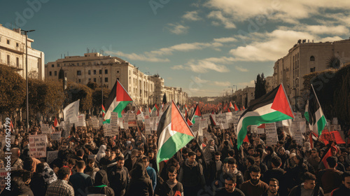 Palestinian protest rally for freedom © Veniamin Kraskov