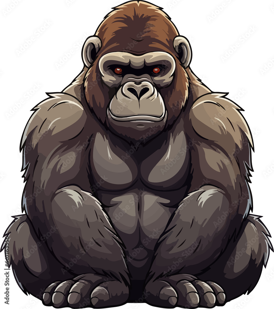 Fototapeta premium Cute gorilla