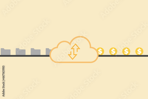 File upload in cloud and get the money. save time and money to set business strategy