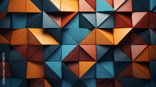abstract background with colored triangles