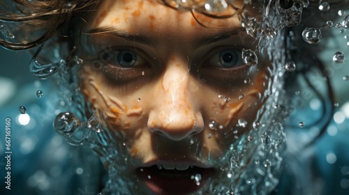 Girl underwater in the pool © Mike