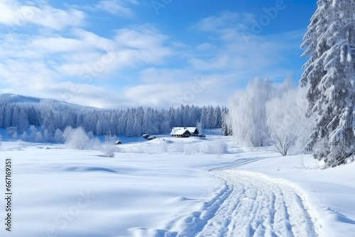 Snowy Serenity: Wishing You a Happy New Year