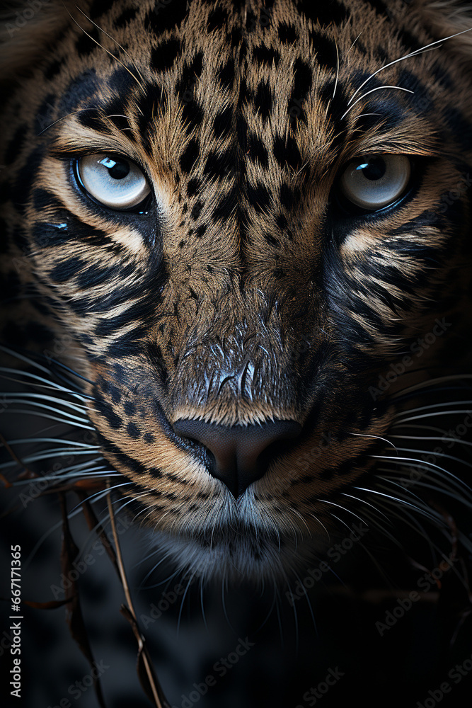 Portrait of a Leopard, in the style of graphite realism, fog, realistic, monochrome, ivory, dynamic pose Portrait of a Leopard, in the style of graphite realism, fog, realistic, monochrome, ivory, dynamic pose