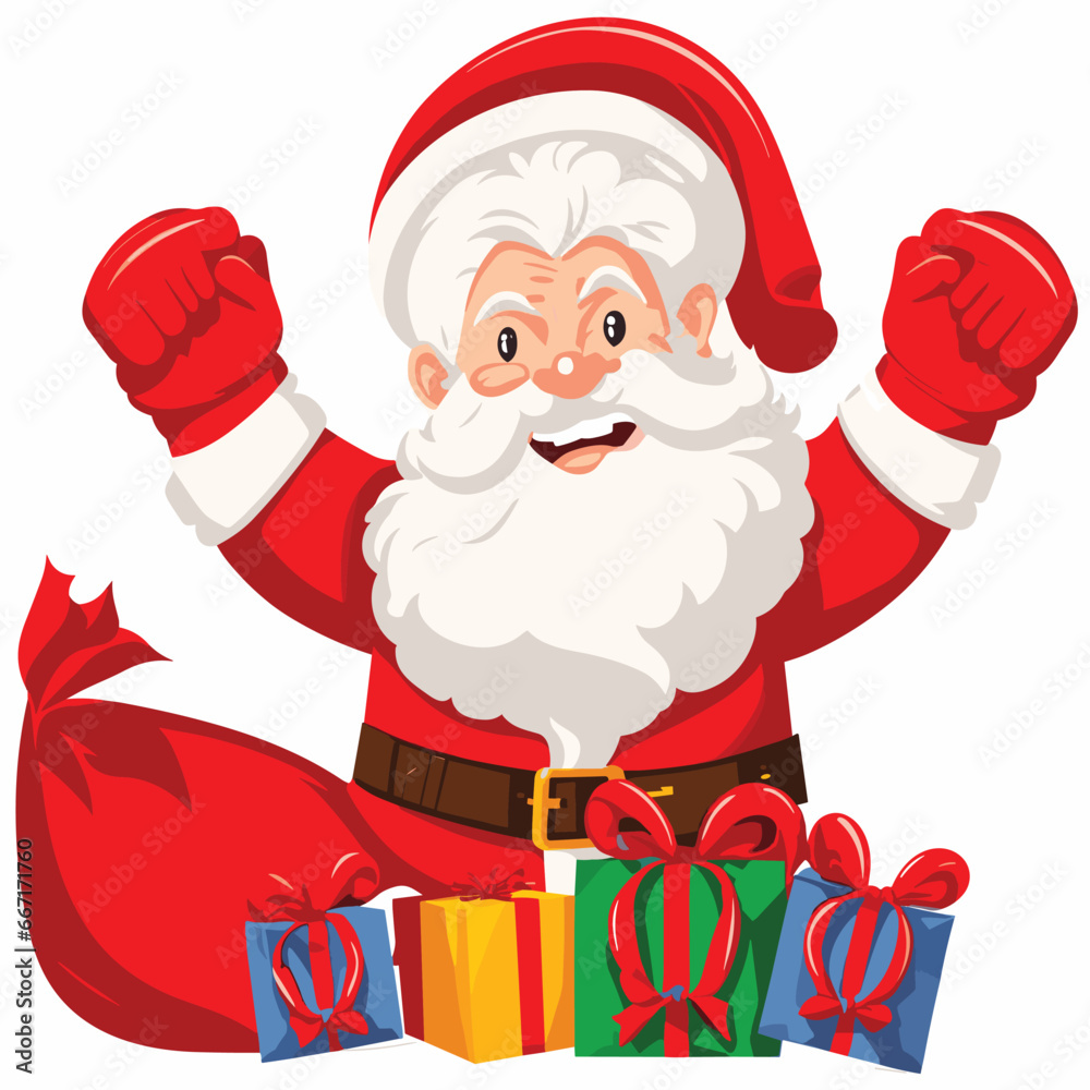 Magical Claus Vector Holiday Artwork
