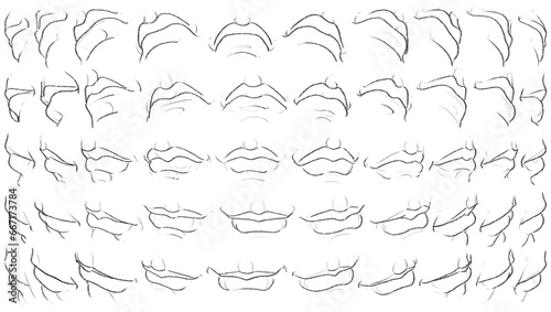50 Mouths - Digital Art (3D to 2D)