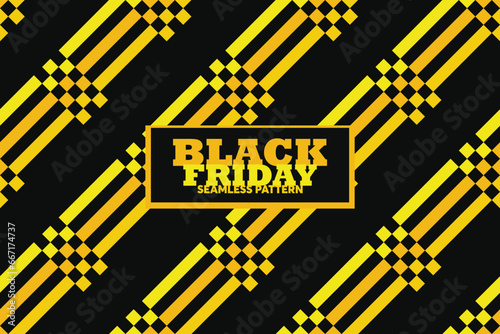 Black Friday Sale. Seamless pattern geometric line. Background for banners, labels, badges, prints, posters, web. Print on card, notebook, invitation card, balloon.