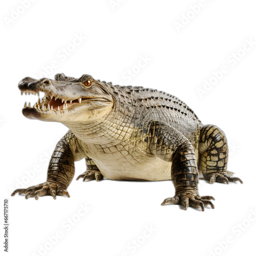 crocodile isolated on transparent or white background © Pixel Prophet