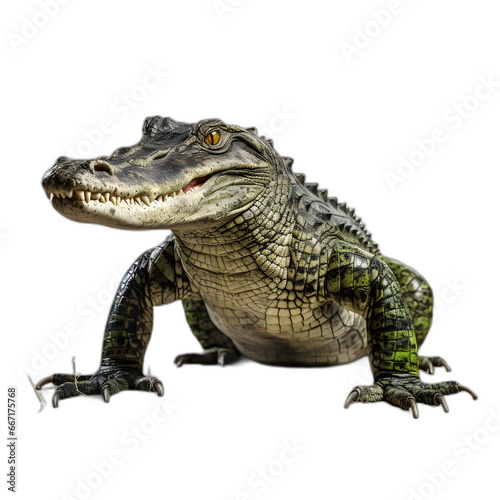 crocodile isolated on transparent or white background © Никита Жуковец